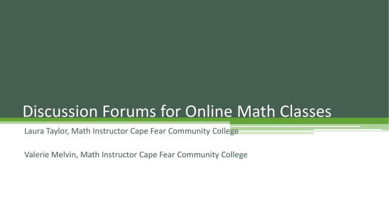 NCMATYC SP 15 Discussion Presentation