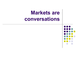 Markets are conversations