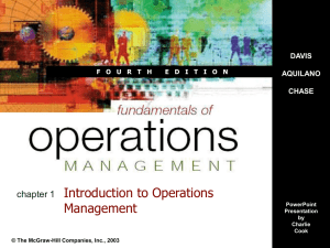 Fundamentals of Operations Management 4e