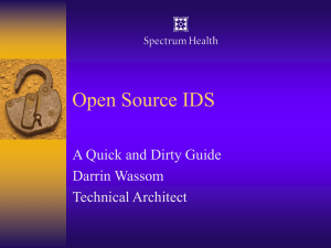 Open Source IDS