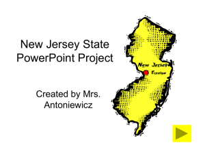 New Jersey State PowerPoint Presentation