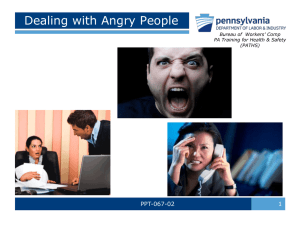 Dealing with Angry People