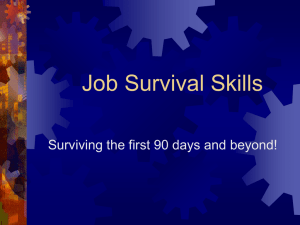 Job Survival Skills 2011