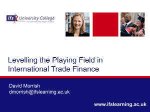 Certificate in International Trade and Finance
