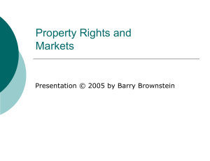 Property Rights and Markets rev