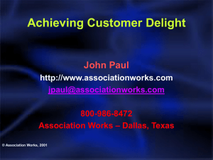 Customer Delight - Association Works