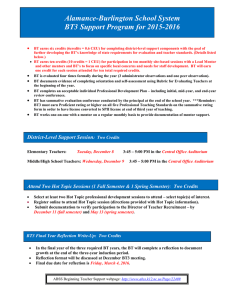 BT3 Support Plan 15-16 - Alamance