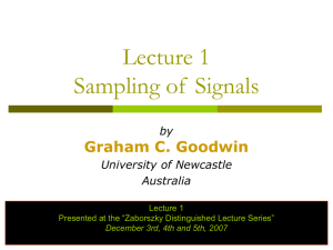 Sampling and Quantization in Signal Processing, Control and