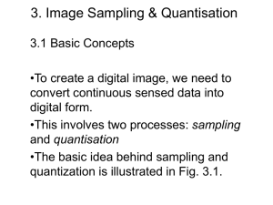 Sampling & Quantisation
