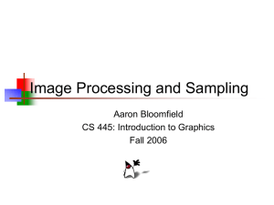 Image Processing and Sampling