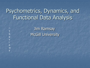 Psychometrics, Dynamics, and Functional Data Analysis