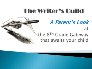 Gateway Writing PowerPoint for Parents_2012