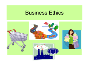 Unit A265 - Ethics - Powerpoint presentation