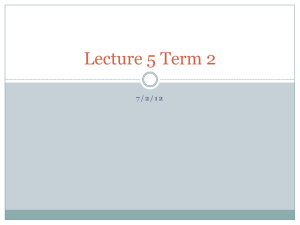Lecture 5 Term 2