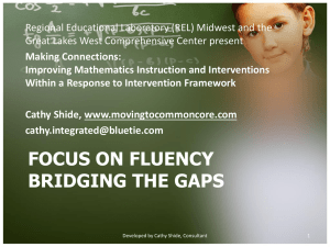 What is fluency? - Moving To the Common Core