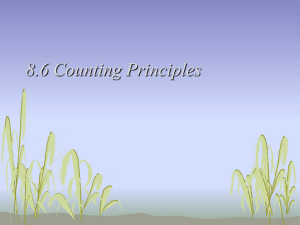 8.6 Counting Principles