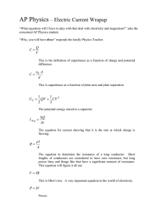 AP Physics - Electric Circuits, DC