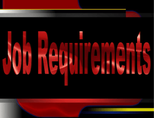 Job Requirements - Indiana University