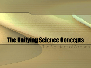 The Unifying Science Concepts - smith-wmu