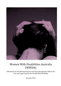 Word - Women With Disabilities Australia