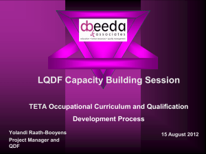 120815_LQDF Capacity Building_Occupational Qualifications