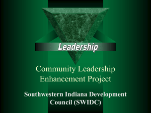 SWIDC Leadership Enhancement - Southwest Indiana Development