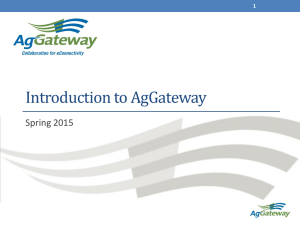 Introduction to AgGateway