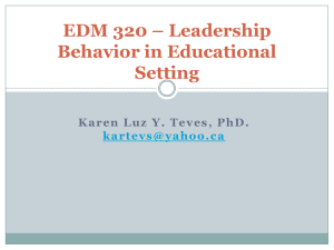 leadership behavior Lec 1