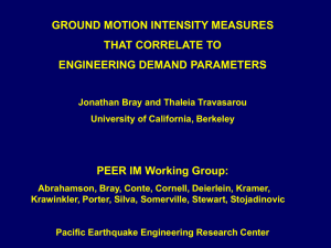 IM Plan - PEER - University of California, Berkeley