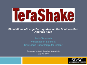 in Southern California - SDSC Visualization Services