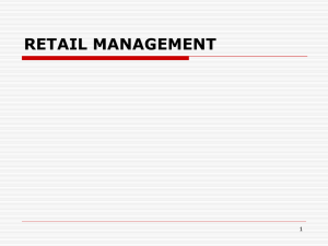 Retail Formats & Theories