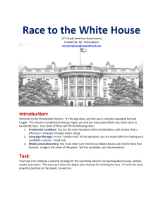 RACE TO THE WHITE HOUSE Project