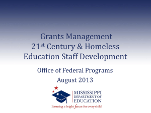 Grants Management - Mississippi Department of Education
