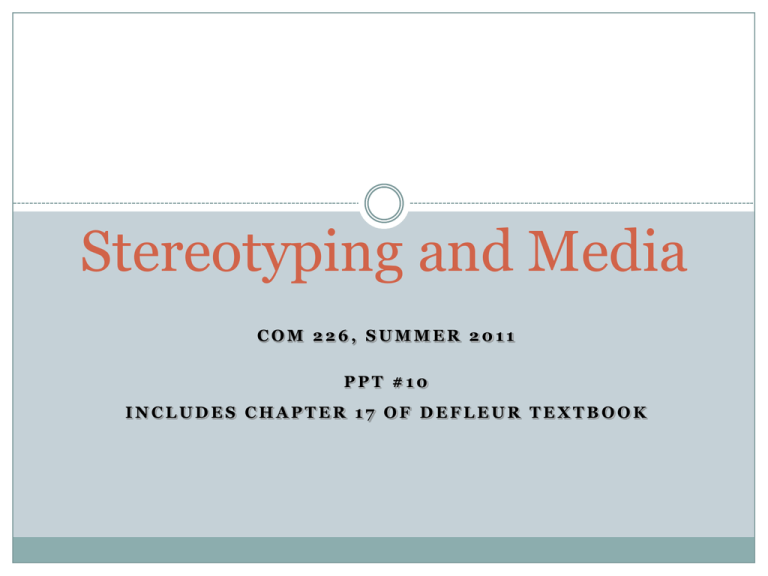 stereotyping in media essay