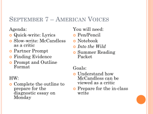 September 7 * American Voices