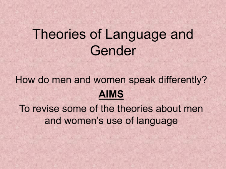 how male and female use language differently