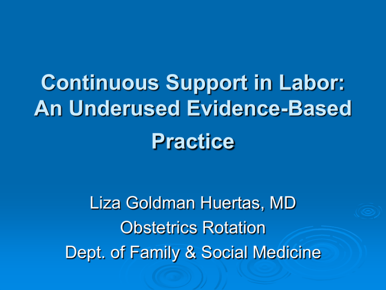 What Is Continuous Labor Support