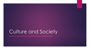 Culture and Society - Mater Academy Lakes High School