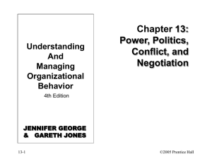 Organizational Behavior_Chapter 13