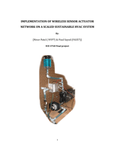 IMPLEMENTATION OF WIRELESS SENSOR ACTUATOR