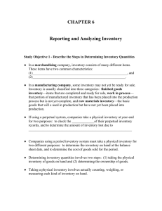 CHAPTER 6  Reporting and Analyzing Inventory