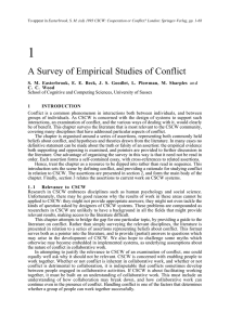 1 A Survey of Empirical Studies of Conflict
