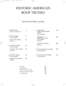 HISTORIC AMERICAN ROOF TRUSSES , KENNETH ROWER
