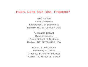 Habit, Long Run Risk, Prospect?