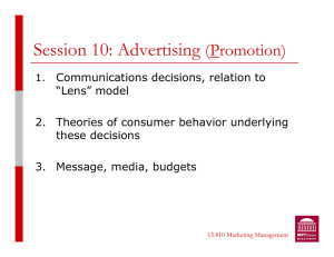 Session 10: Advertising (Promotion)