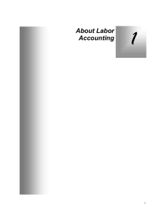 1 About Labor Accounting