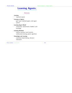 Learning Agents Overview