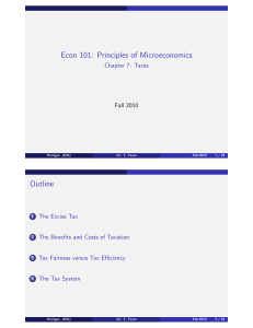 Econ 101: Principles of Microeconomics Outline