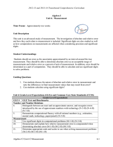 2012-13 and 2013-14 Transitional Comprehensive Curriculum