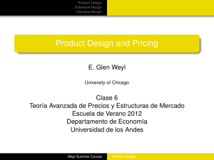 Product Design and Pricing